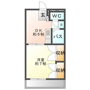 リバーライズII【2階】の間取り
