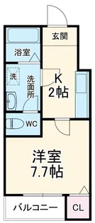 クレフラスト鳥神町【1階】の間取り