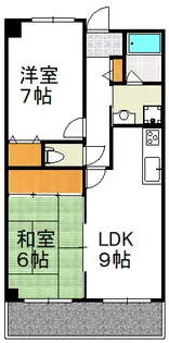 アーバンステイツ上新庄【3階】の間取り