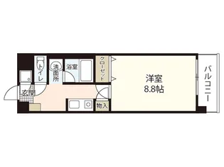 ウィルコートYONEKI【3階】の間取り