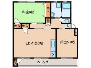 竹越コーポラス【3階】の間取り
