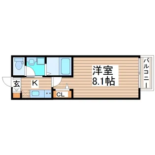 パークフォレスト東照宮【2階】の間取り