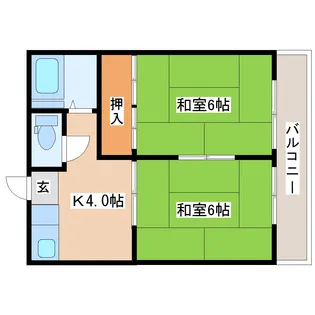 板橋荘【2階】の間取り