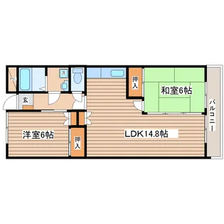 斎藤マンション【4階】の間取り