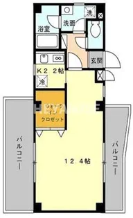 プラスパー築町【8階】の間取り
