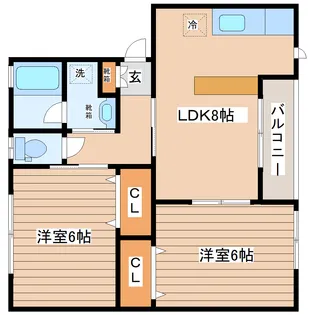 ファーストハイツI【1階】の間取り