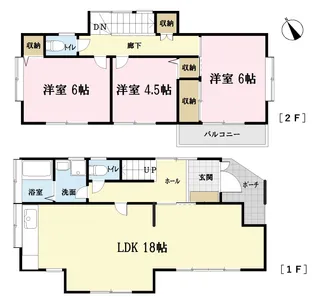 埼玉県川越市大字小仙波【一戸建】の間取り