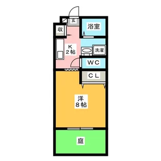 パセオ葵西【1階】の間取り