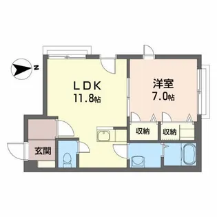 オールドリバー【2階】の間取り
