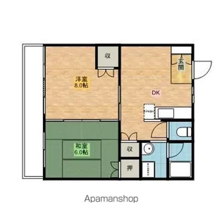 斉丸マンション【3階】の間取り