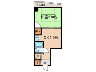 コスモST河原町【9階】の間取り
