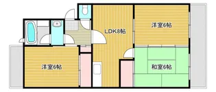第2住田マンション【1階】の間取り