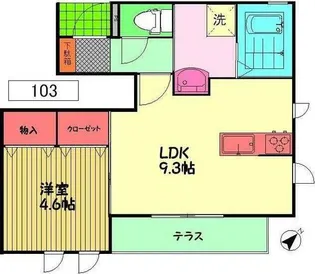 メルヴェーユ・ウィット町田【1階】の間取り
