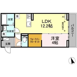 広島県三原市西野1丁目【アパート】の間取り