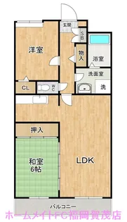 福岡県福岡市早良区小田部4【マンション】の間取り