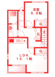 ヒルトップエヌズ【2階】の間取り