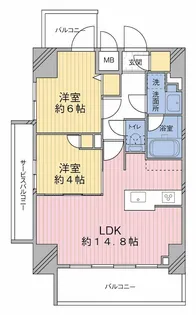 MODIER HATAGAYA【3階】の間取り