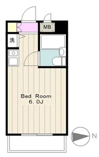 キャッスルマンション橋本【5階】の間取り