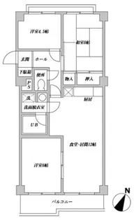 WOODEN BELL【2階】の間取り