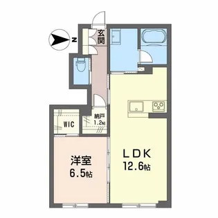 シャーメゾン椿【1階】の間取り