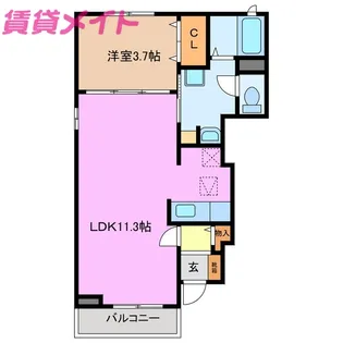 ポーラスター【1階】の間取り