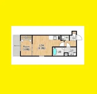 ジーメゾン姫島【3階】の間取り