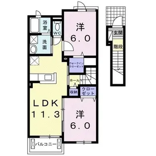 ネオ・サンシャイン【2階】の間取り
