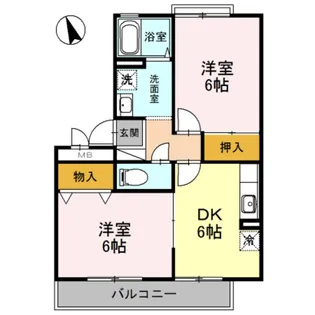 サフィニア三国【2階】の間取り