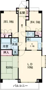 パーク・ハイム中野坂上【7階】の間取り