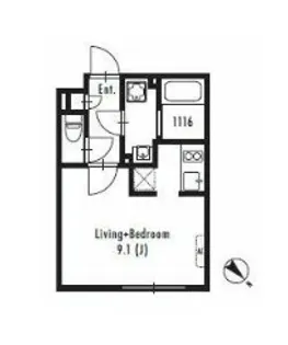 GRAN PASEO 中目黒 West【3階】の間取り