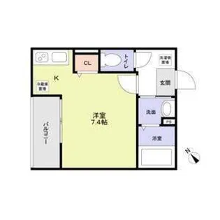 ウエストガーデン南花畑【1階】の間取り