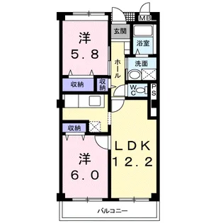 パークグレイス【2階】の間取り