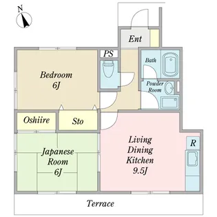 ビオラ青山台【1階】の間取り