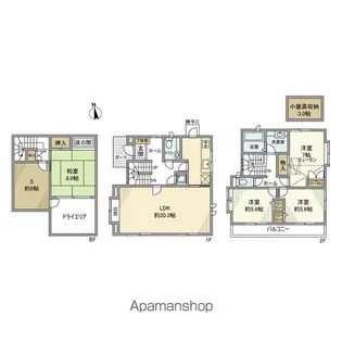 東京都杉並区永福2【一戸建】の間取り