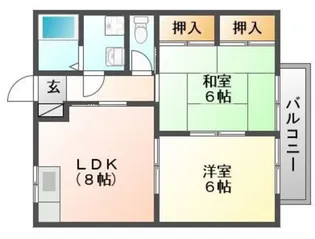 グリーンピュア浦安【2階】の間取り