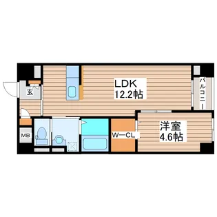 セントレアカマVII【5階】の間取り