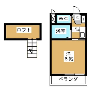 ル・クールK1【2階】の間取り