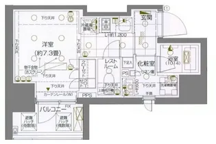 ピアース武蔵小杉EAST【3階】の間取り