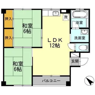 メゾン都原【2階】の間取り