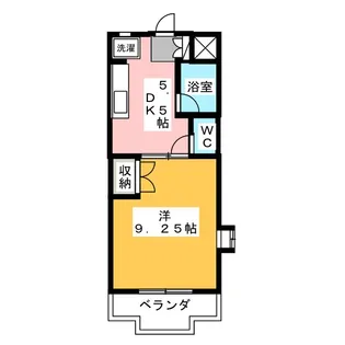クレセント【1階】の間取り