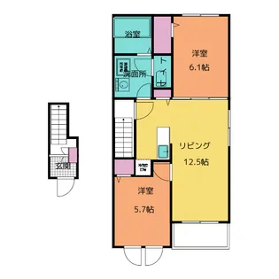メゾンY&TII【2階】の間取り