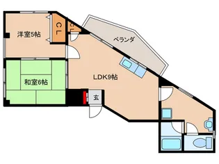 本町マンション【3階】の間取り