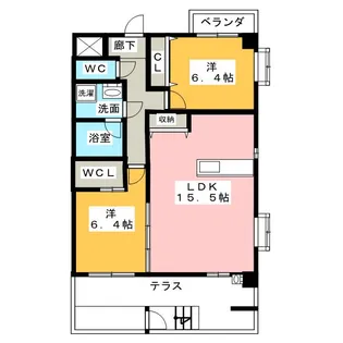 VILLA CREER【1階】の間取り