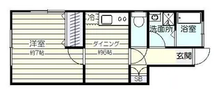 金龍荘【1階】の間取り
