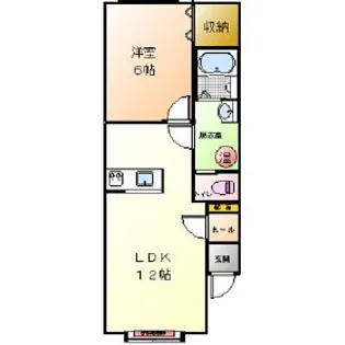 Mハイツ寿6【2階】の間取り
