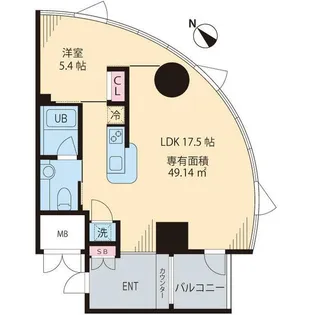 マノワール駒沢【8階】の間取り