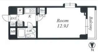 デュオ・スカーラ新宿【4階】の間取り