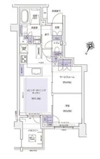 KDXレジデンス横濱紅葉坂【5階】の間取り