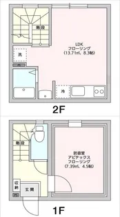 リルナーレ溝の口【2階】の間取り