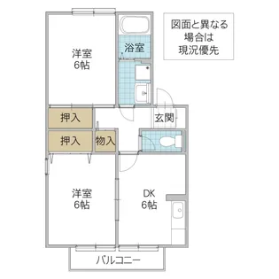 メゾン・グランパルク【1階】の間取り